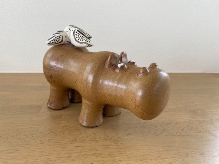 リサラーソン カバと小鳥 Lisa Larson