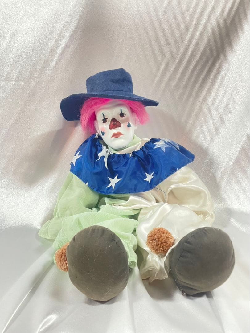 ピエロ ぬいぐるみ 約70cm アンティーク　からくりサーカス