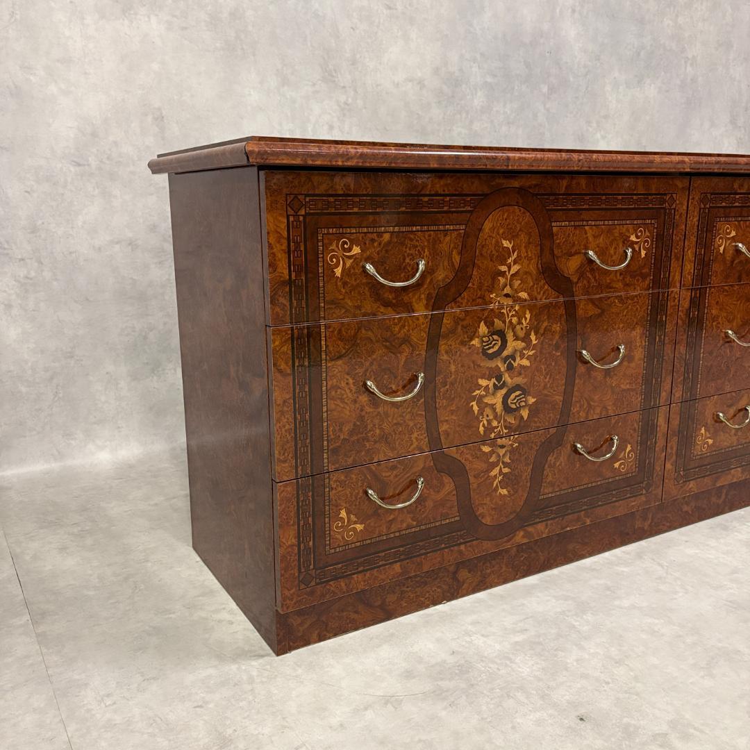 イタリア製 クラシック ワイドチェスト アンティーク調