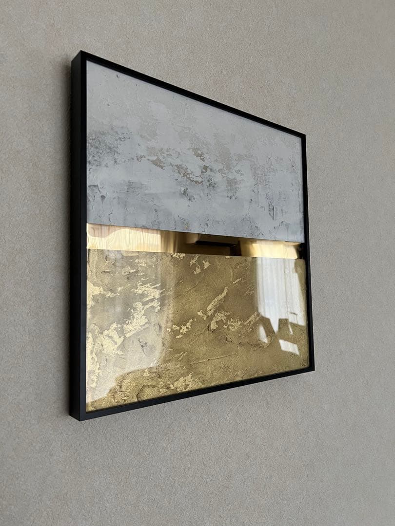 原画/額装済み/和風/禅/絵画/アート/抽象画/モダン/ゴールド/海外/金