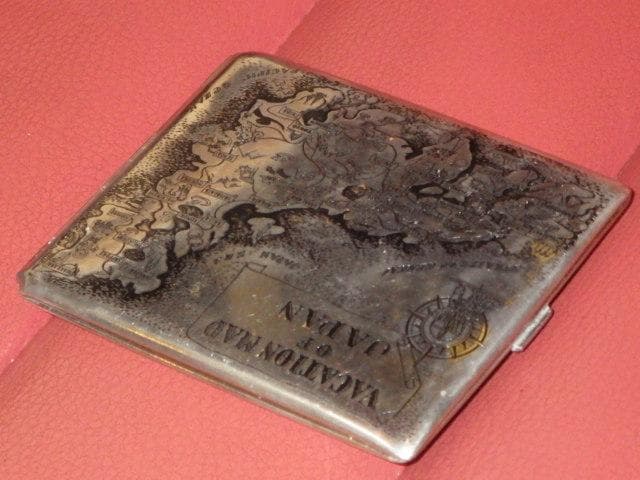 50’S★スーベニア★シガレットケース★23★ビンテージ★タバコ入れ★日本地図