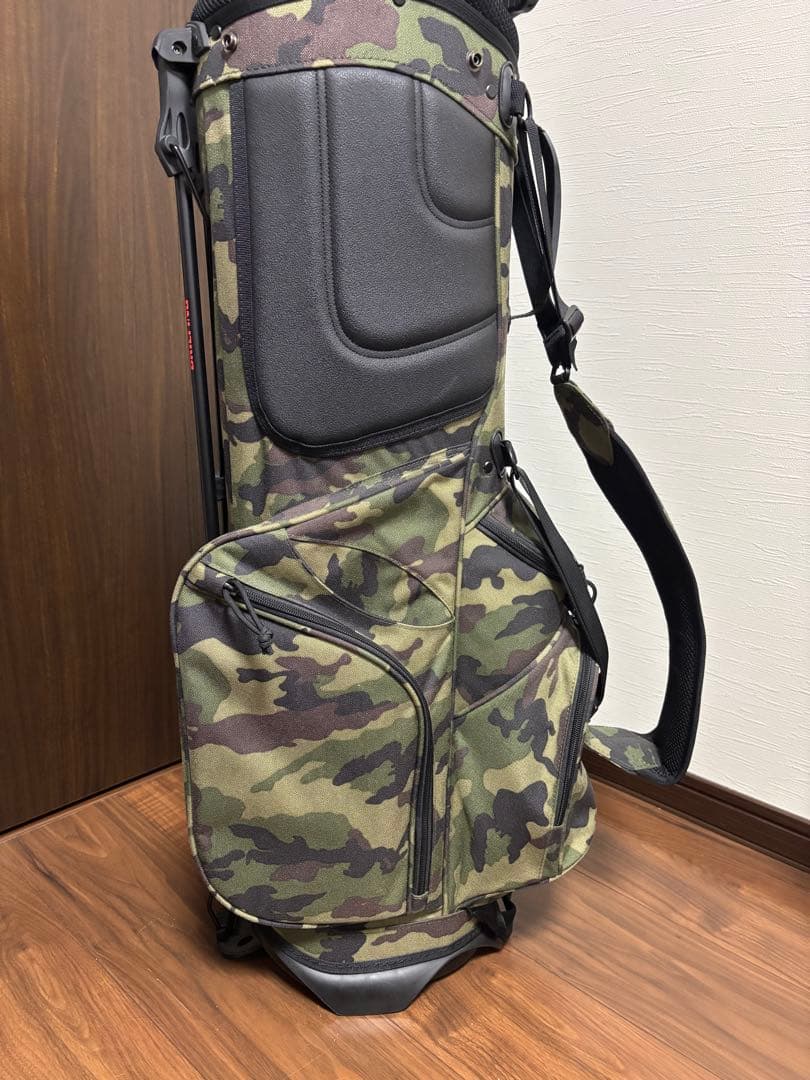 ブリーフィング ウッドランドカモ　迷彩　キャディバッグ　シングルストラップ