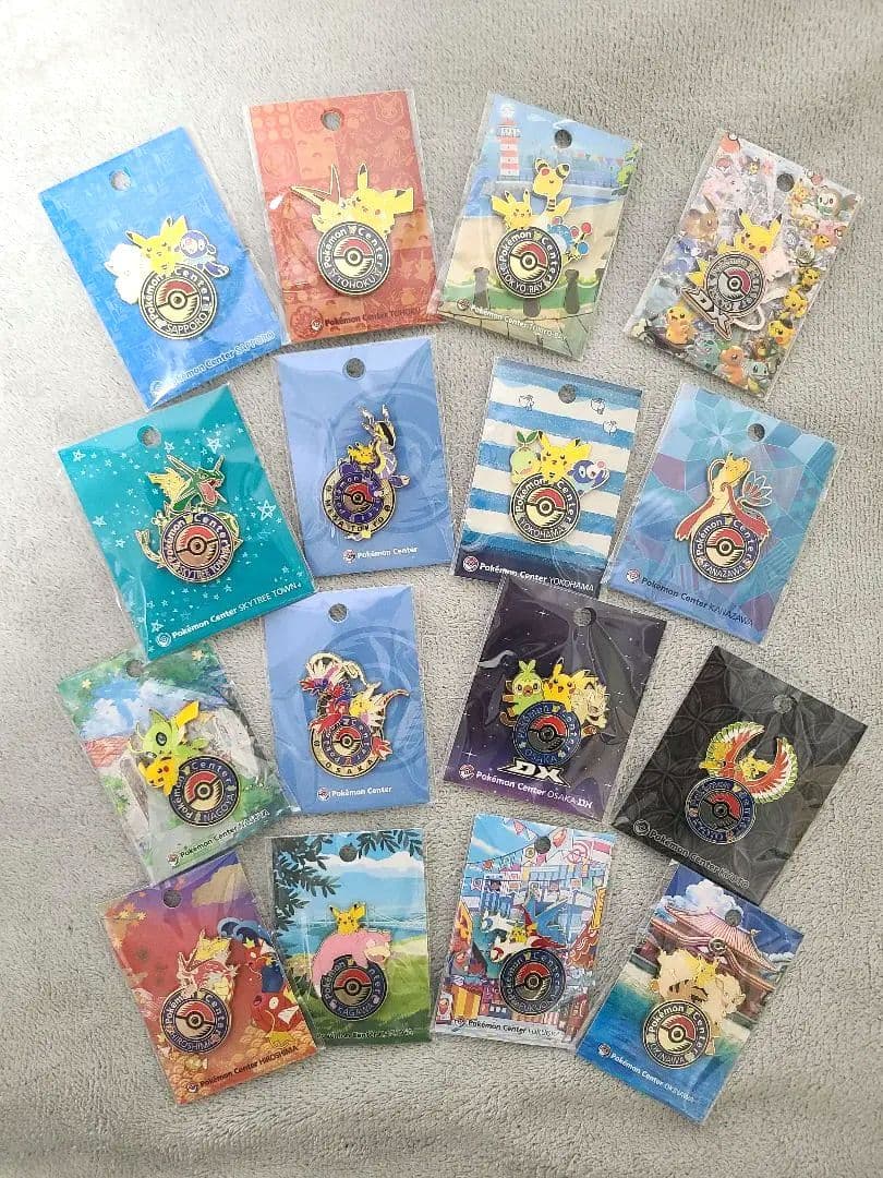 ポケモンセンター　ピンズ　16種類セット