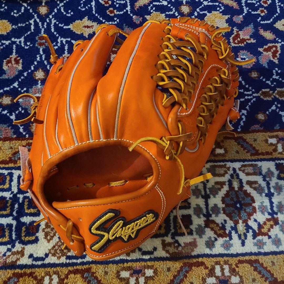 Slugger 硬式内野手用グローブ オレンジ