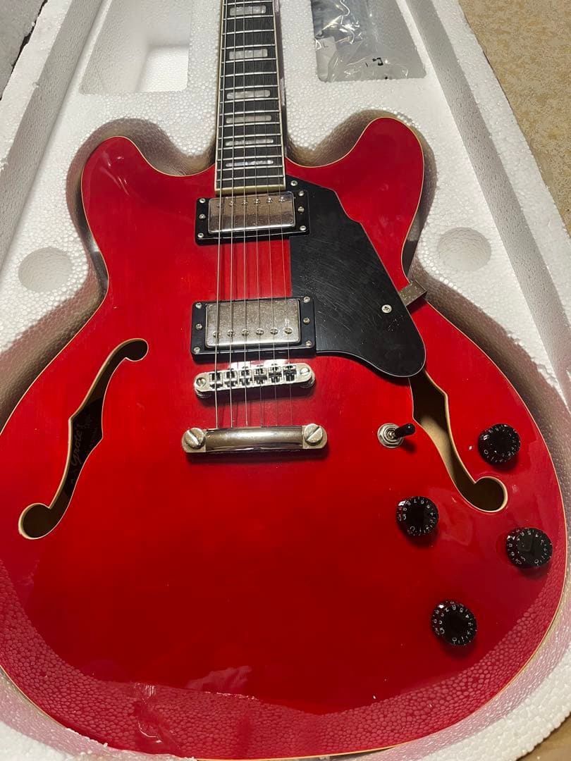 ギター GROTE Jazz Electric Guitar (Red)