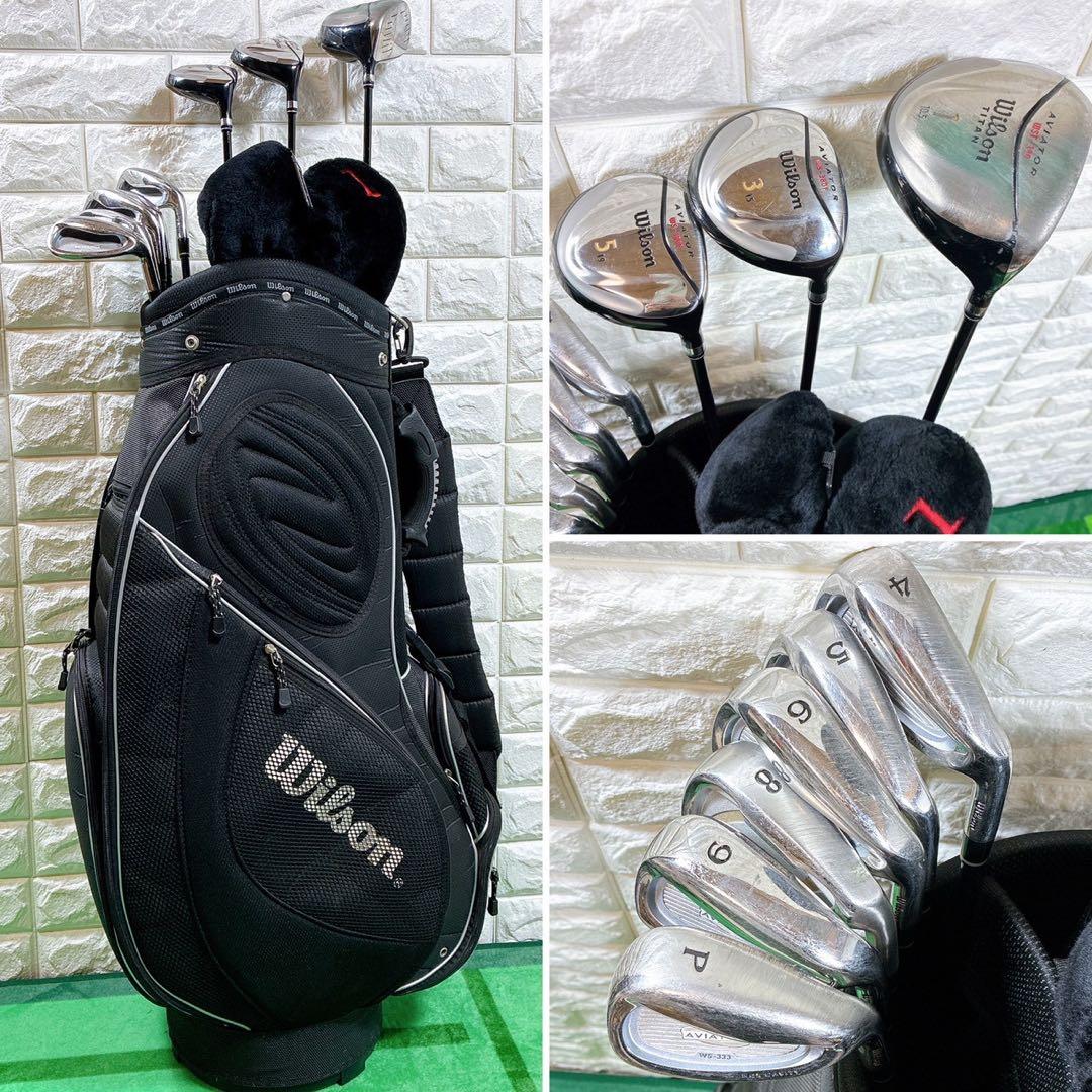 Wilson メンズゴルフクラブセット 9本 フレックスR【初心者向け】