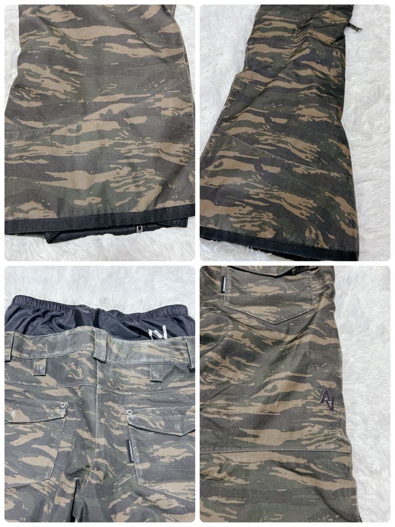 スノーボードウェアAA HARDWEAR Mフード付き 上下セット フレアパンツ