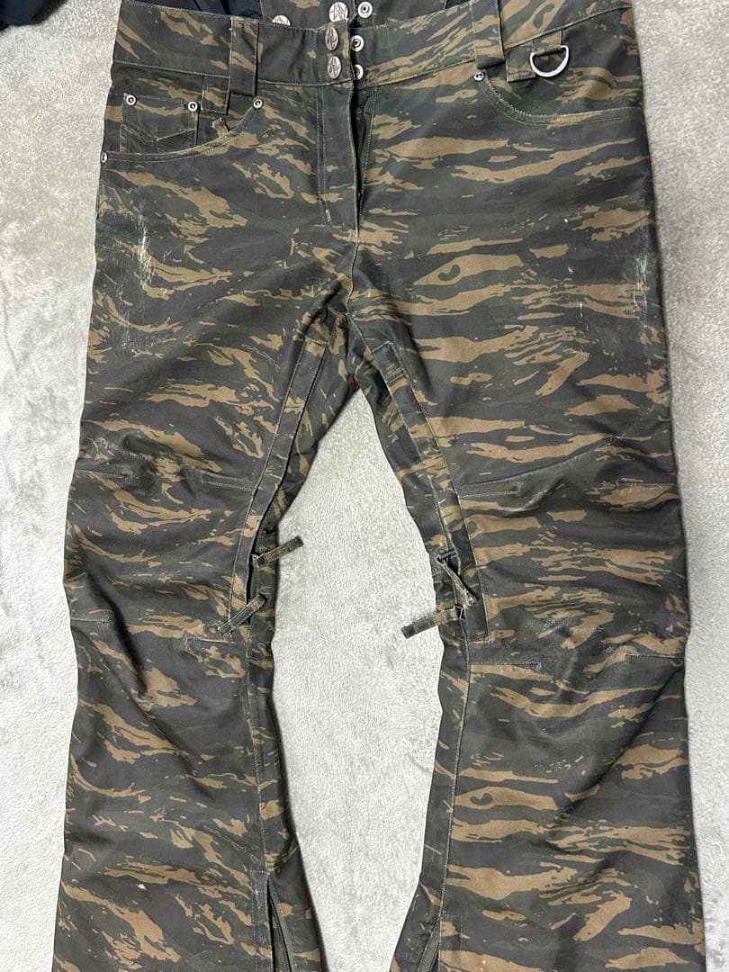 スノーボードウェアAA HARDWEAR Mフード付き 上下セット フレアパンツ