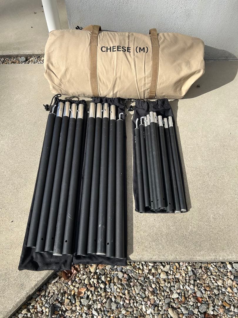 DOD チーズタープM BIGタープポール&コンパクトタープポール付き