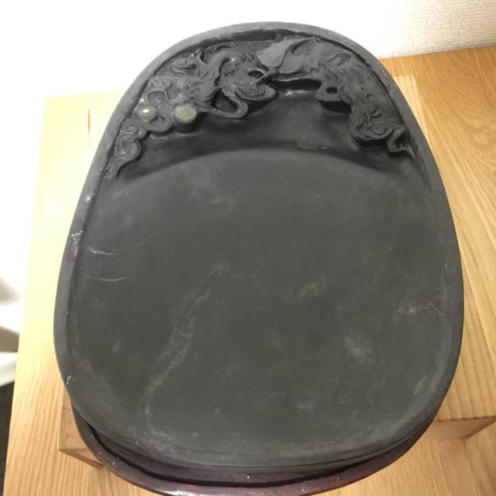 中国硯 大型　28 x 21.5 x 3.8 センチです