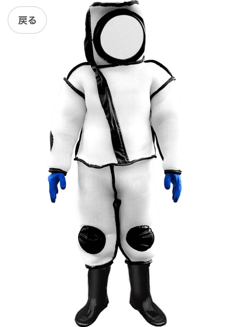 SALEスズメ蜂防護服 スズメバチ駆除用蜂防護服 フェイスネット付き 通気性