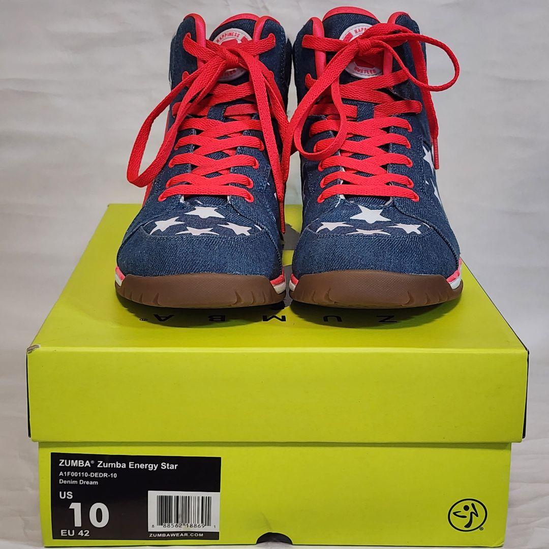 ZUMBA Energy Star US10 デニム ダンスシューズ 27 ①