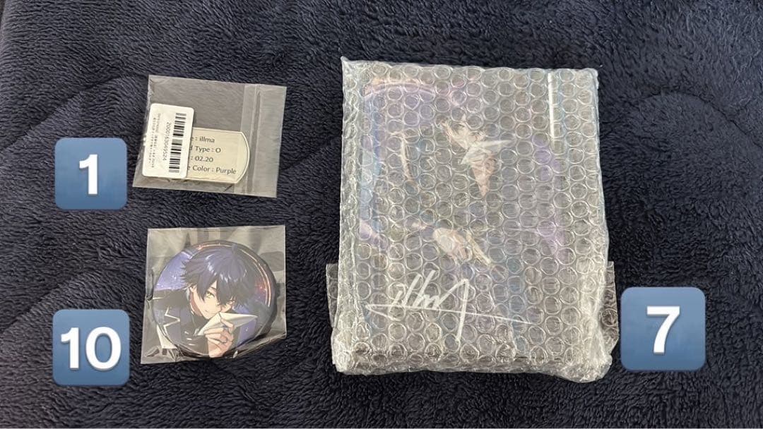 SIXFONIA いるま 生誕 アクリルブロック　缶バッジ　ネームタグシクフォニ