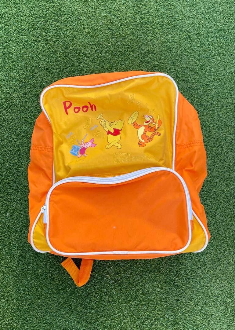 プーさん　スキー板　100cm ストック、スキーケース、リュック付