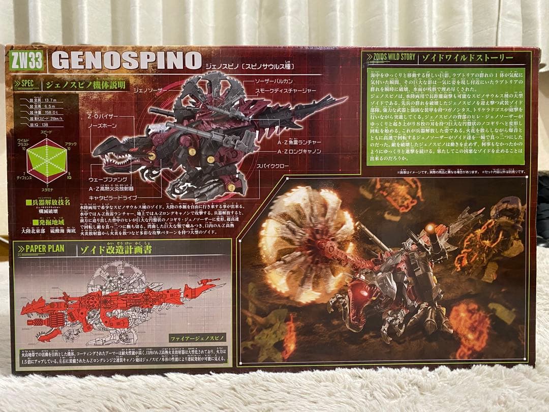 【新品未開封】ゾイドワイルドGENOSPINO ジェノスピノ　ZW33