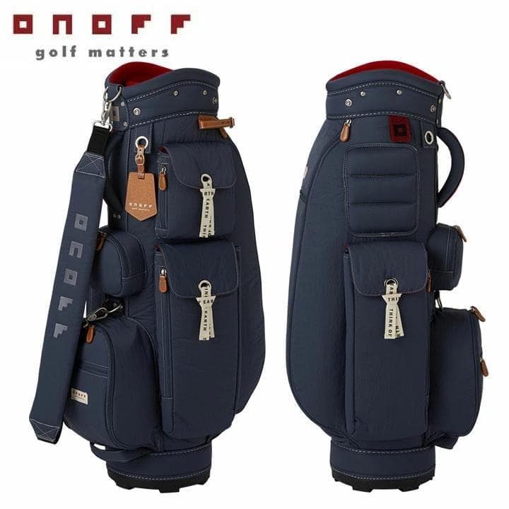 新品 ONOFF オノフ レディース キャディバッグ OB0722 ネイビー
