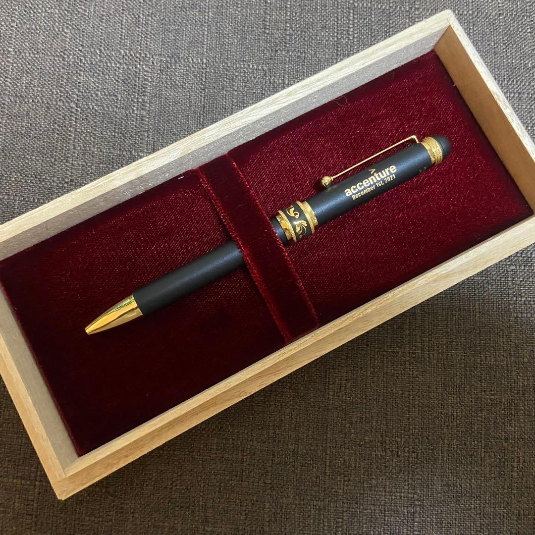 アクセンチュア　純金　肥後象嵌　多機能ペン