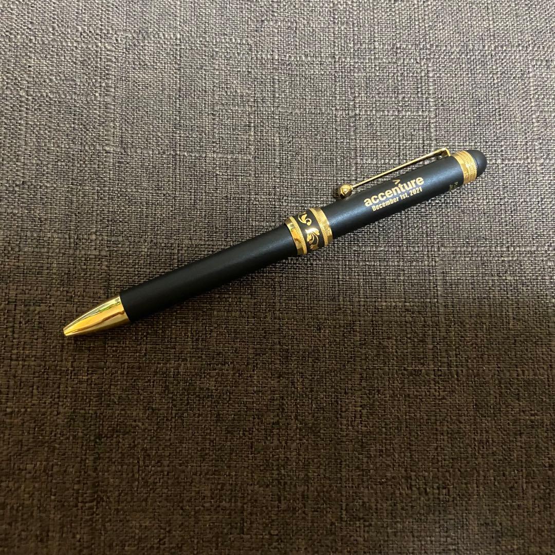 アクセンチュア　純金　肥後象嵌　多機能ペン