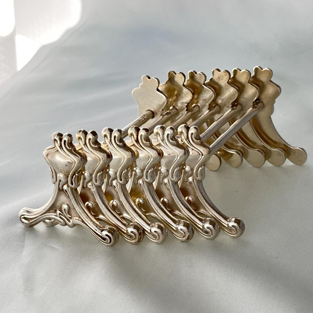 【仏蘭西】 アール・ヌーボーのナイフレスト 6個組 Art Nouveau