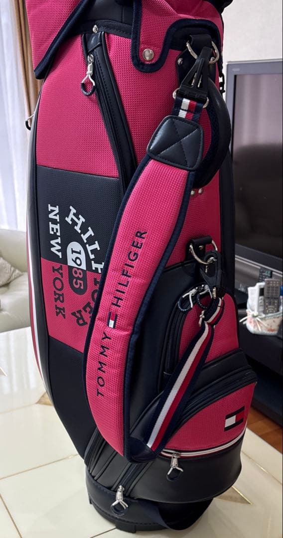   キャディバッグ ピンク/ネイビー9.0型3.6kg