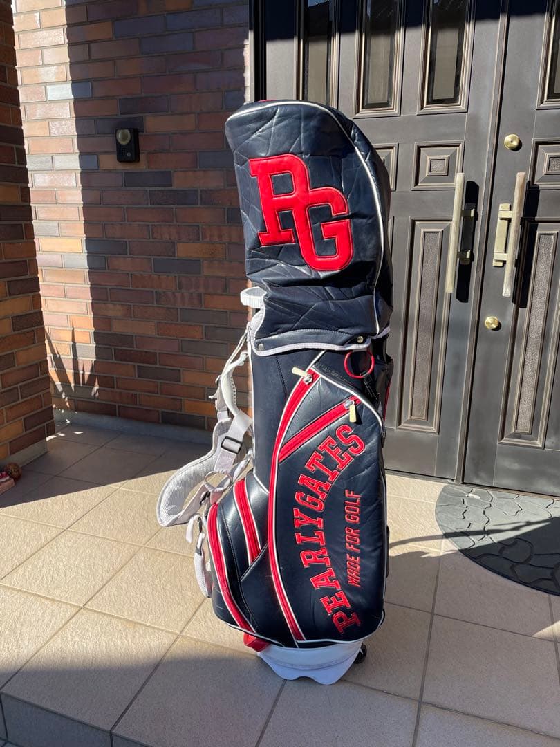 Pearl Gates キャディバッグ ネイビー・レッド