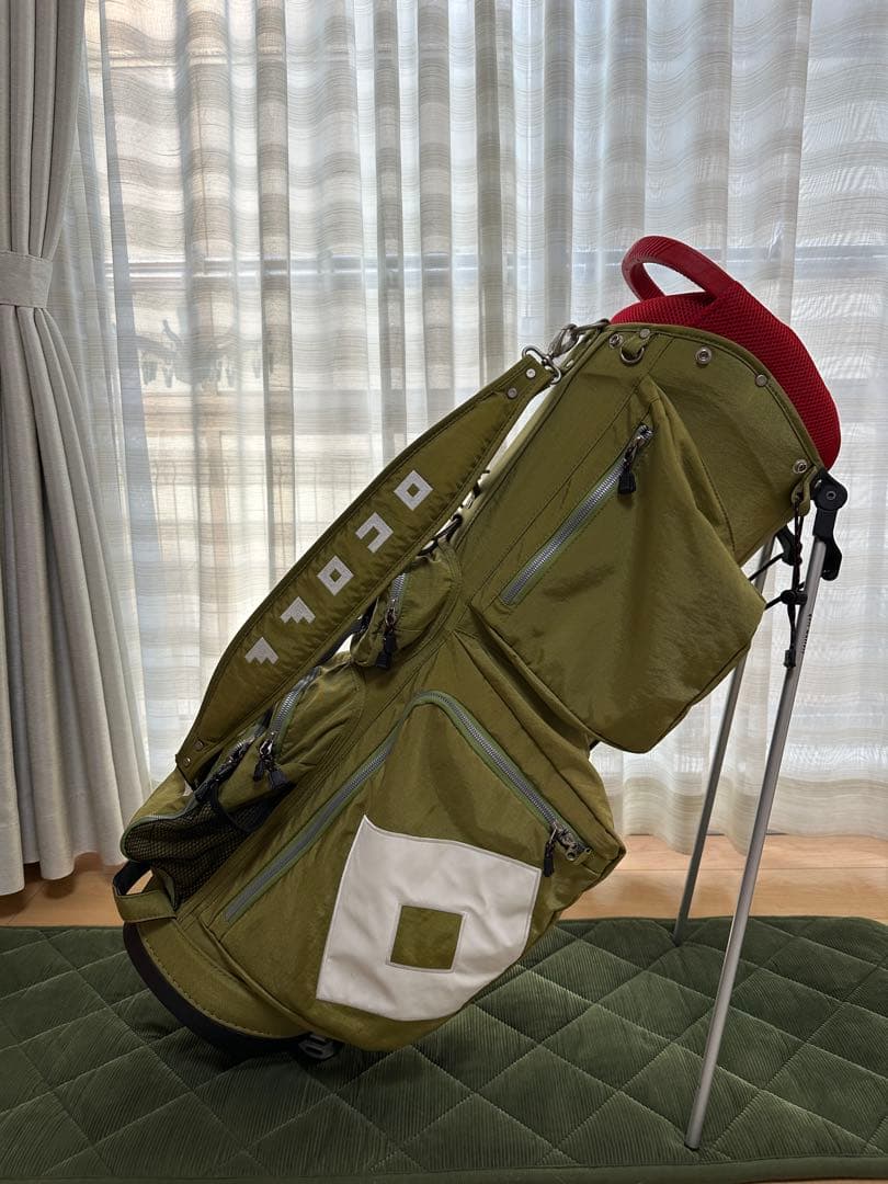 ONOFF 軽量オリーブグリーンキャディバッグ
