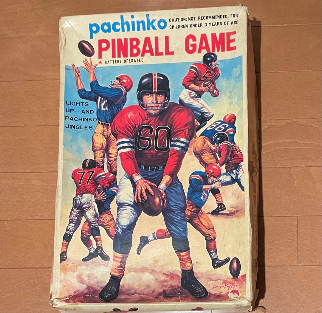 箱ケース付き希少　ヴィンテージ・フットボール・パチンコ・ピンボールゲーム