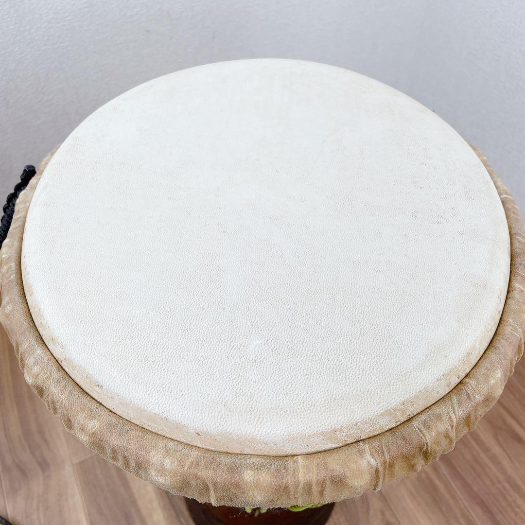 民族楽器 ジャンベ アフリカ 打楽器 ケース付き