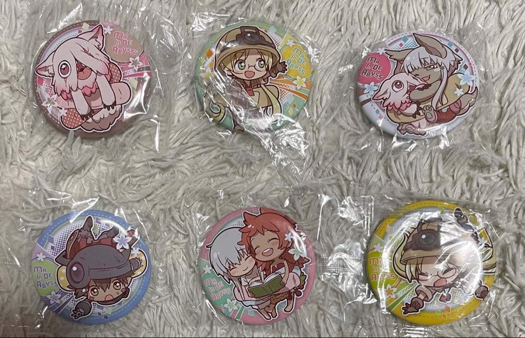 メイドインアビス ガチャ キャラばんちょうこう 缶バッジ 6個セット