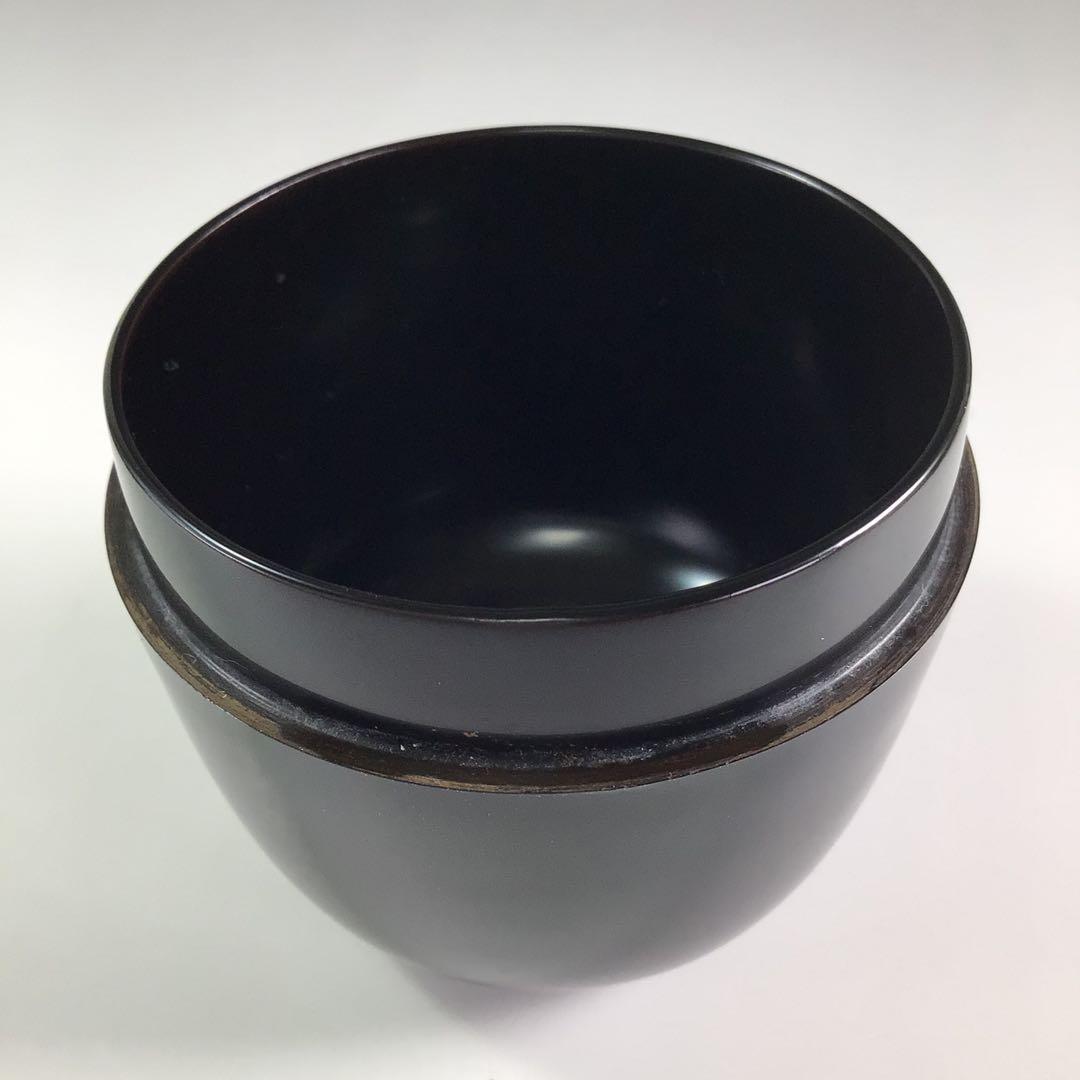 Ｒ３８９　棗　『岡本陽斎作』『大徳寺　松長剛山　箱書』『菊蒔絵』『大棗』　共箱