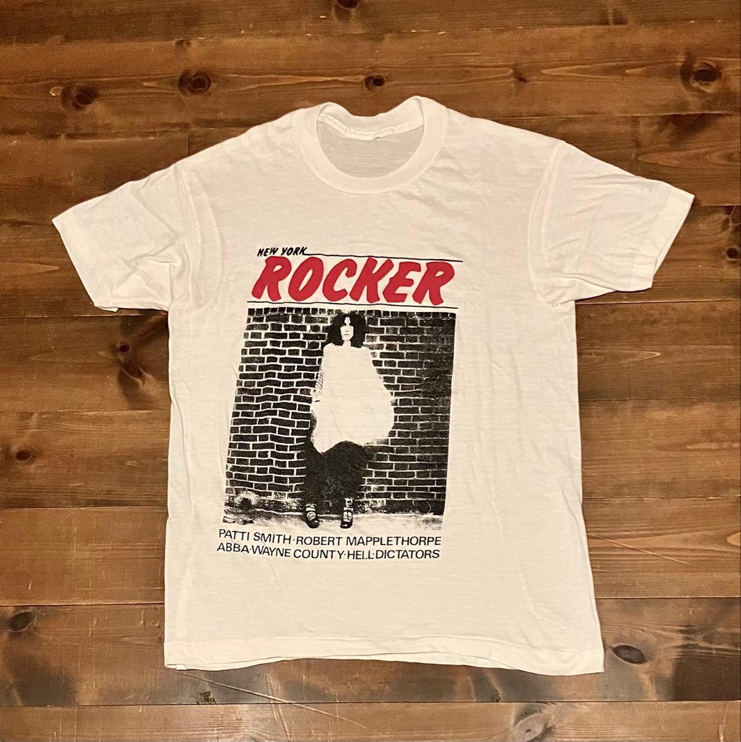 野口推薦パティ・スミス フォトT NEW YORK ROCKER メイプルソープ