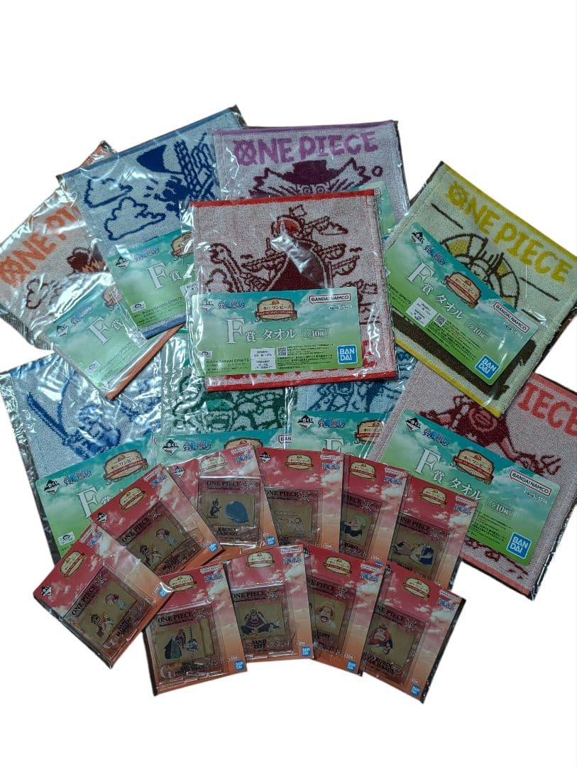 ワンピース 一番くじ まとめ売り マグカップ／クリアファイル／タオル／ラバスト