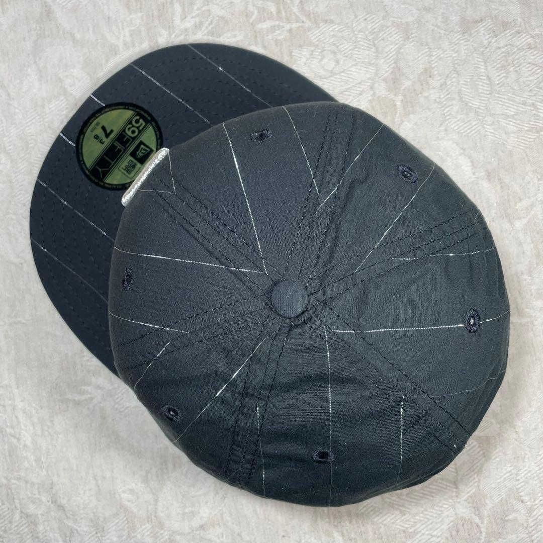 未使用！横浜ベイスターズ NEW ERA キャップ 旧ロゴ β ベータ 黒 銀縞