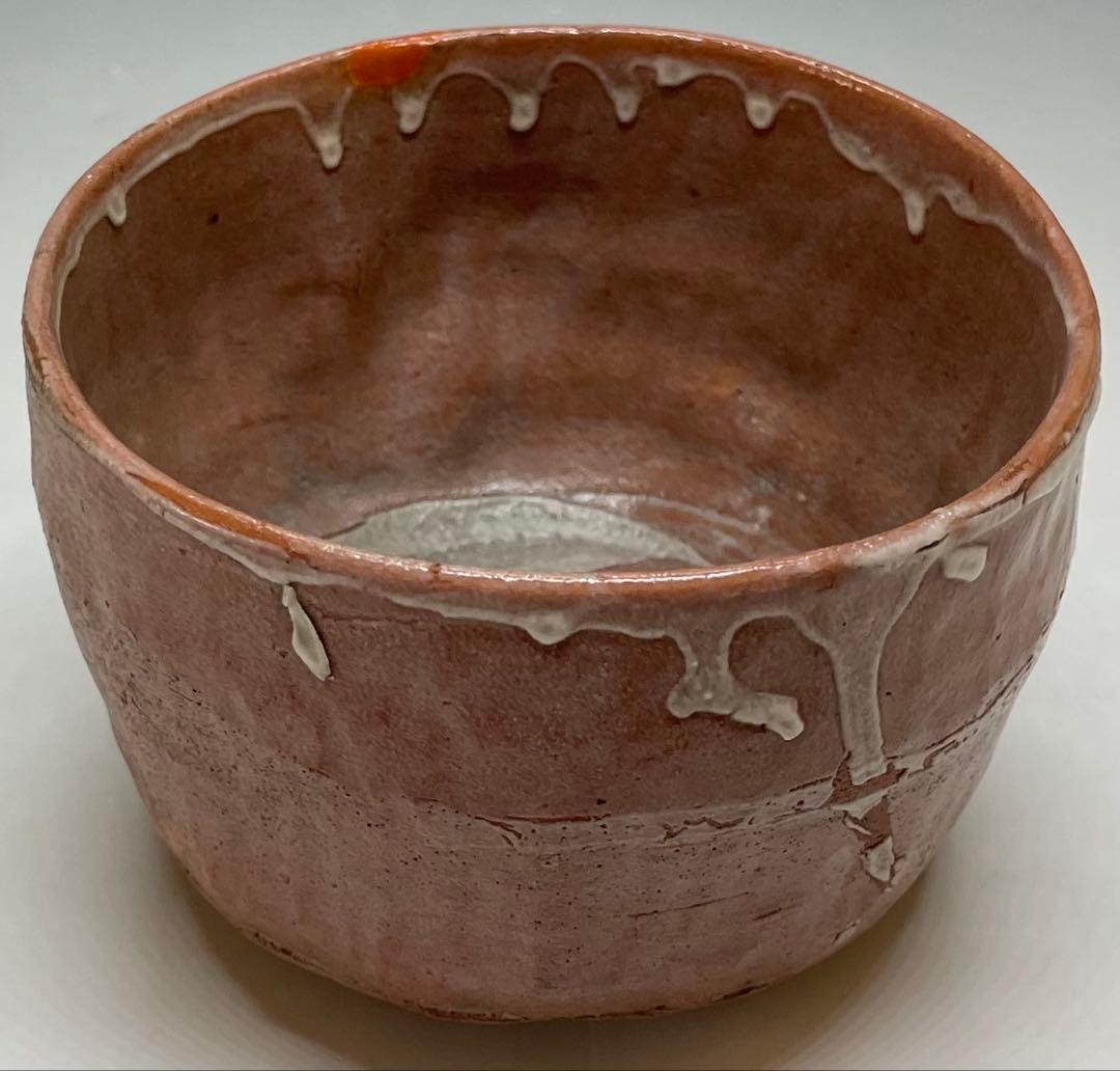 赤楽茶碗　光悦　のき下　共箱　e7762b