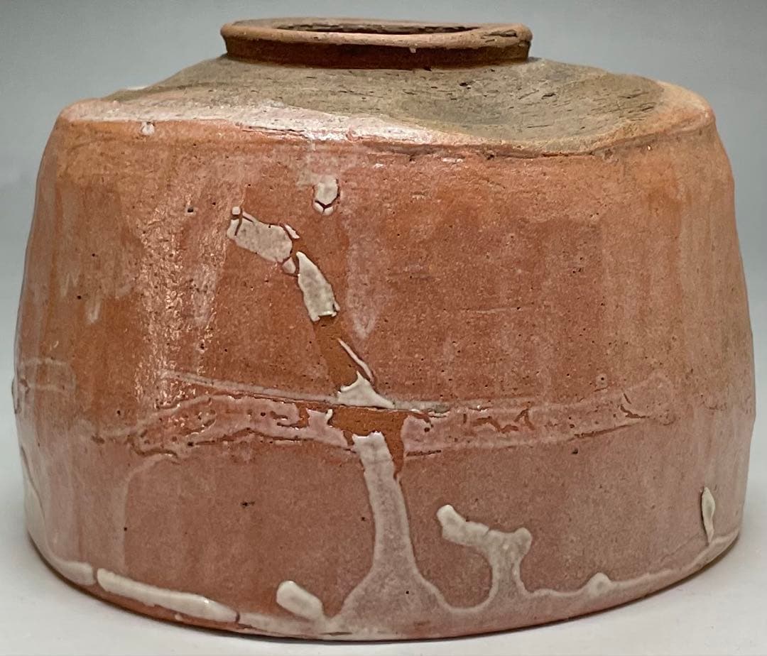 赤楽茶碗　光悦　のき下　共箱　e7762b