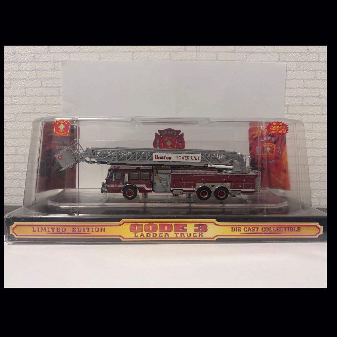 【即日発送】【新品・未使用】CODE3 LADDER TRUCK ボストン消防車
