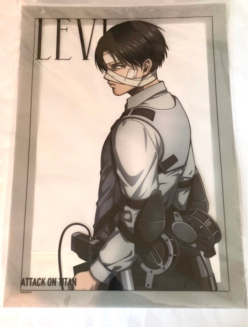 進撃の巨人　リヴァイ A3クリアポスター　BY Tイラスト