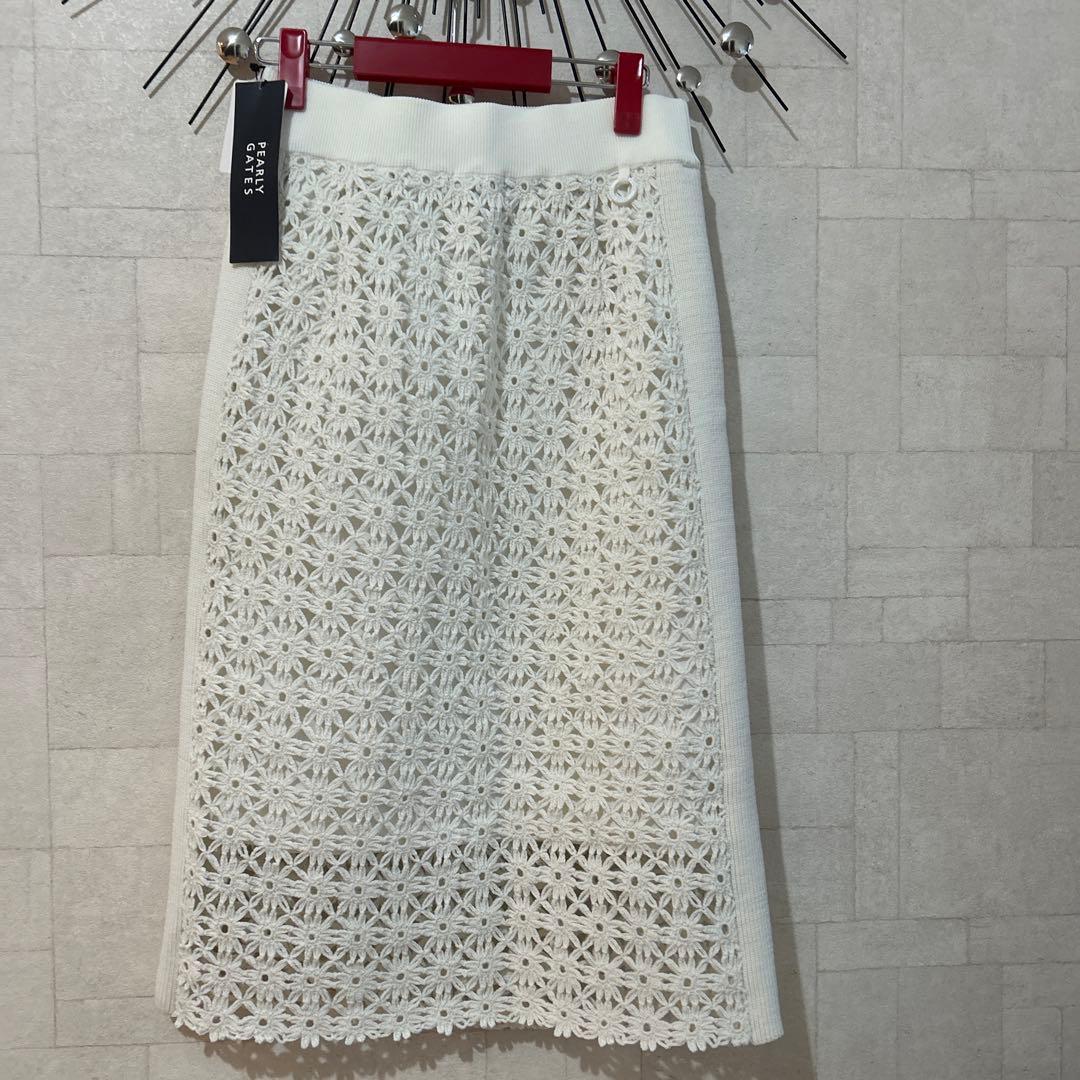 PEARLY GATES ホワイト スカート　s