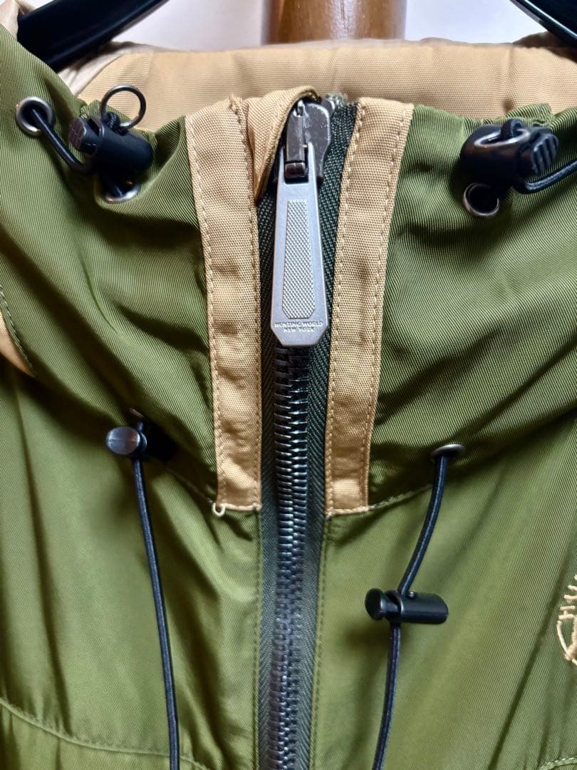 ハンティングワールド フィッシングジャケット オリーブグリーン ベージュ