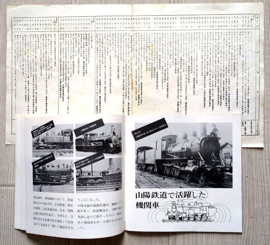 鉄道100年 世紀の蒸気機関車展 広島　＜パンフレット・入場半券・切符抽選券＞