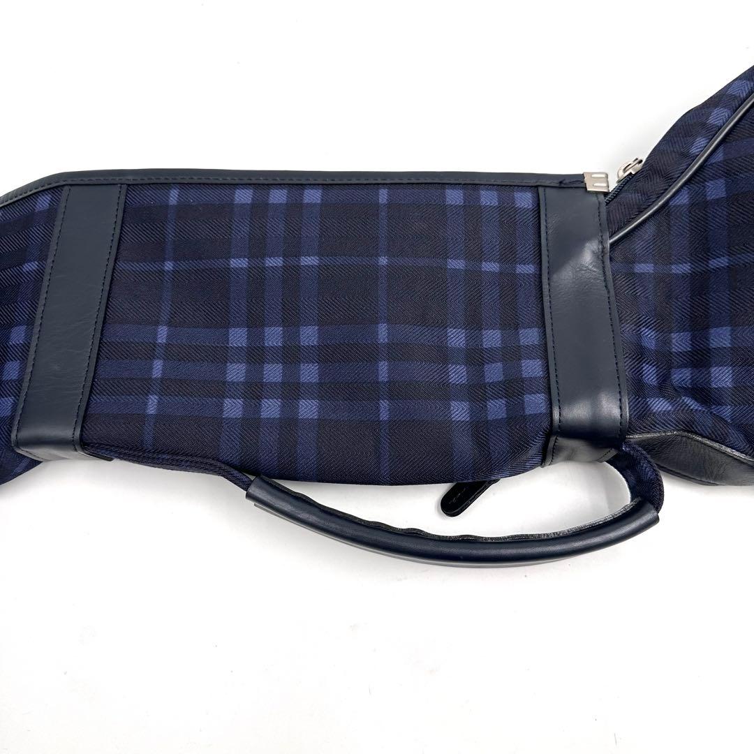 BURBERRY GOLF ノバチェック クラブケース 練習用 ナイロン 紺