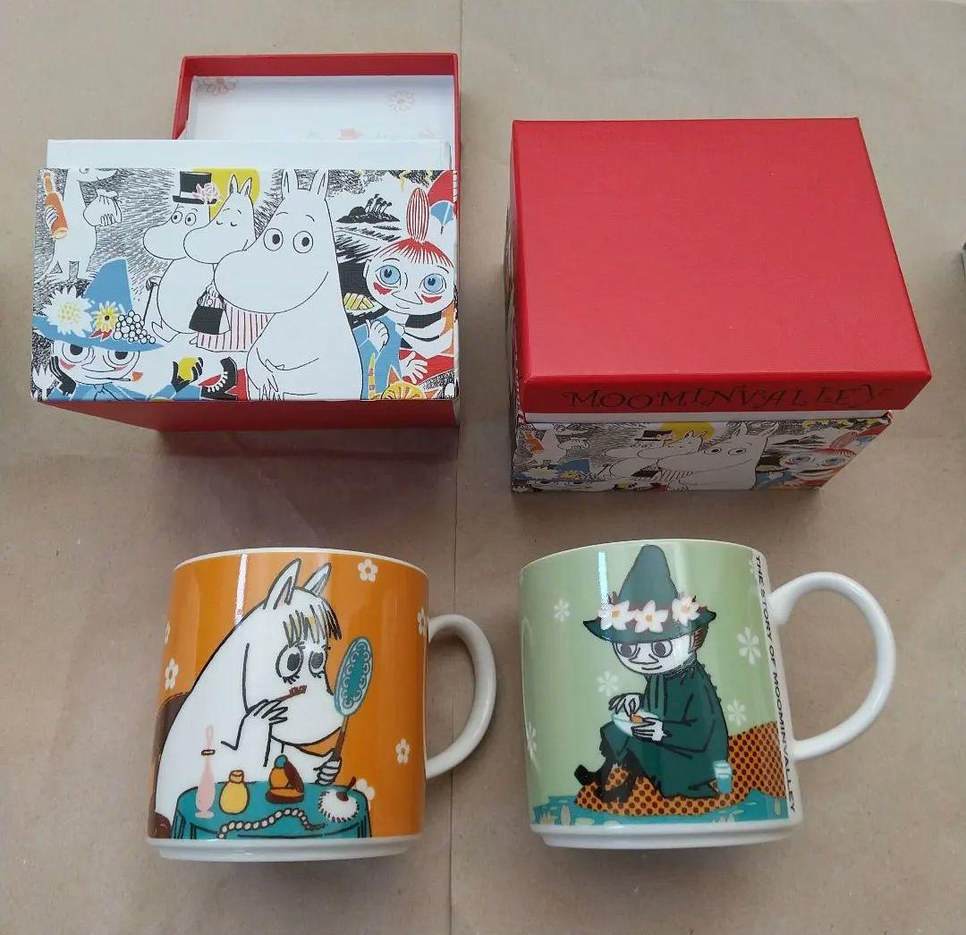 未使用 MOOMIN マグ カラーBox入り スナフキン ミイ フローレン２個組