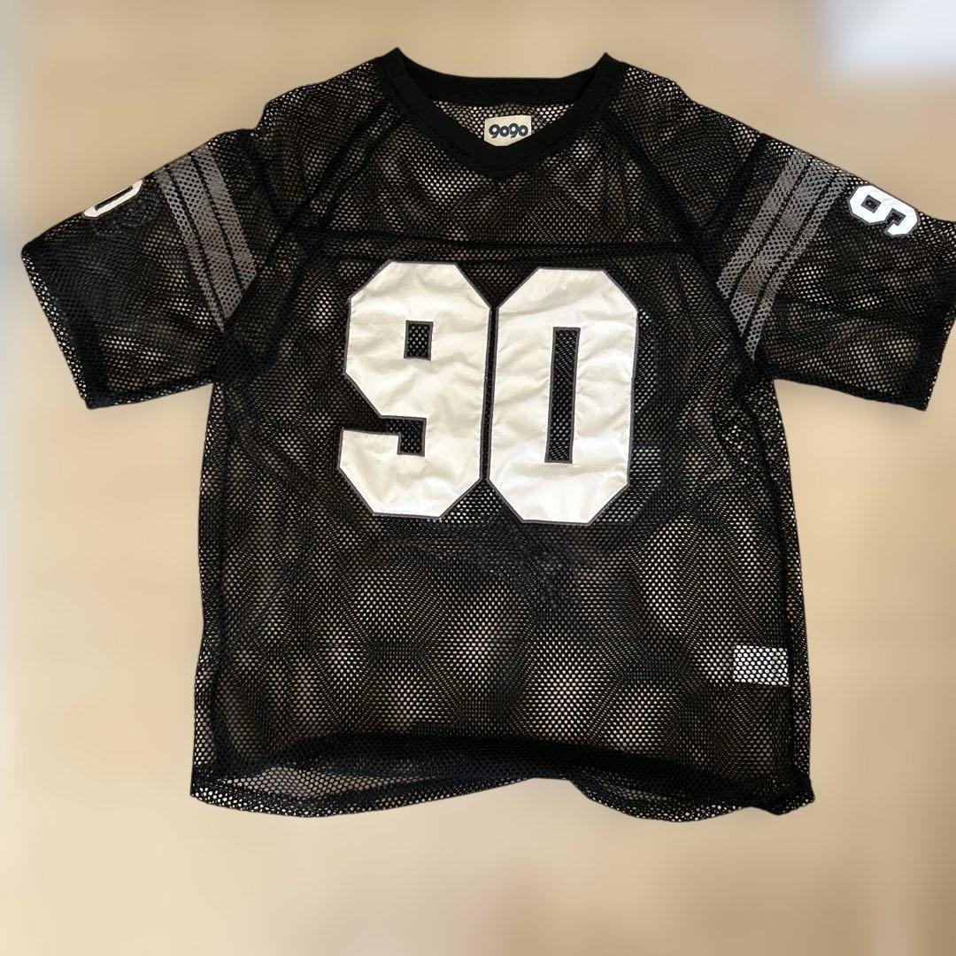 90番 メッシュシャツ 黒 紺