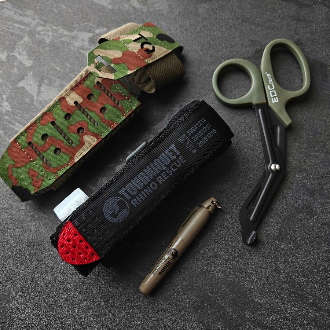 新品実物 米国FDA認証 RHINO TACTICAL 止血帯セット 自衛隊迷彩