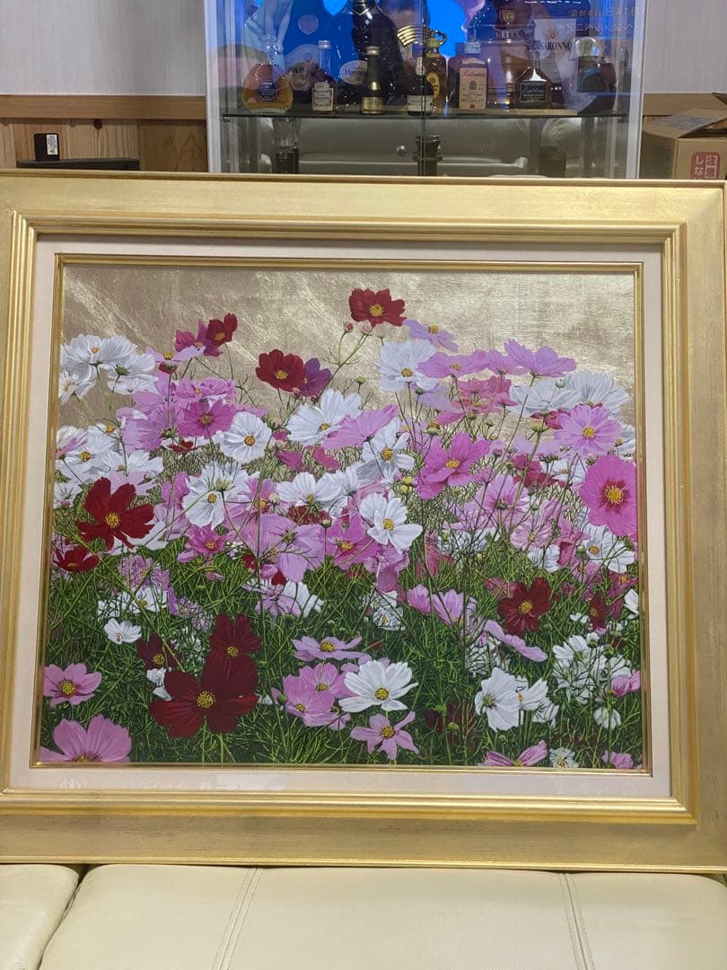 井阪　仁　　コスモス　額 61cm✖︎69cm