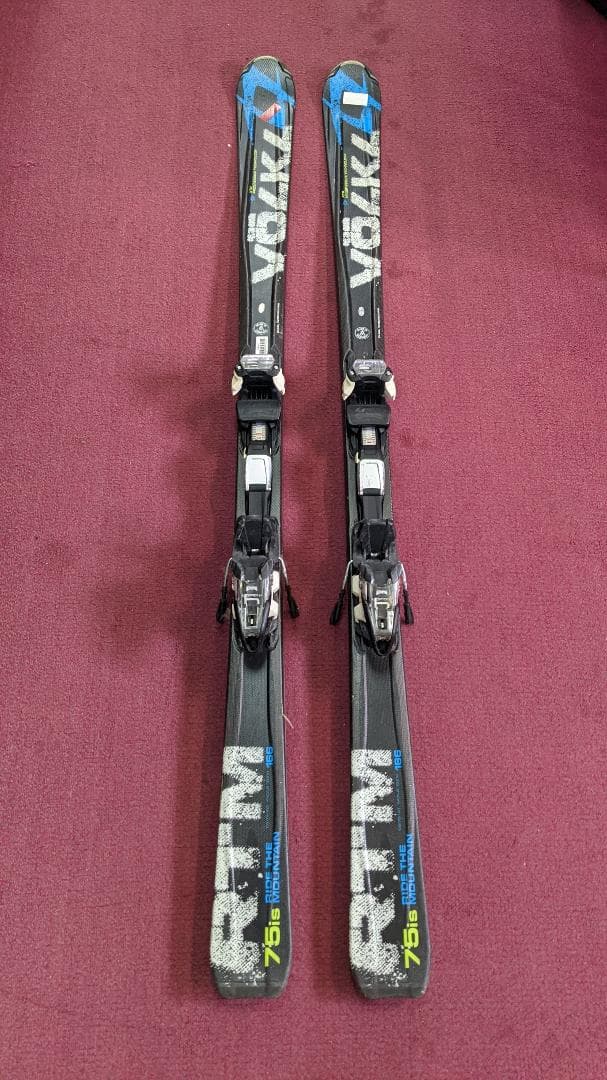 スキー 166 VOLKL RTM 75IS + MARKER MOTION