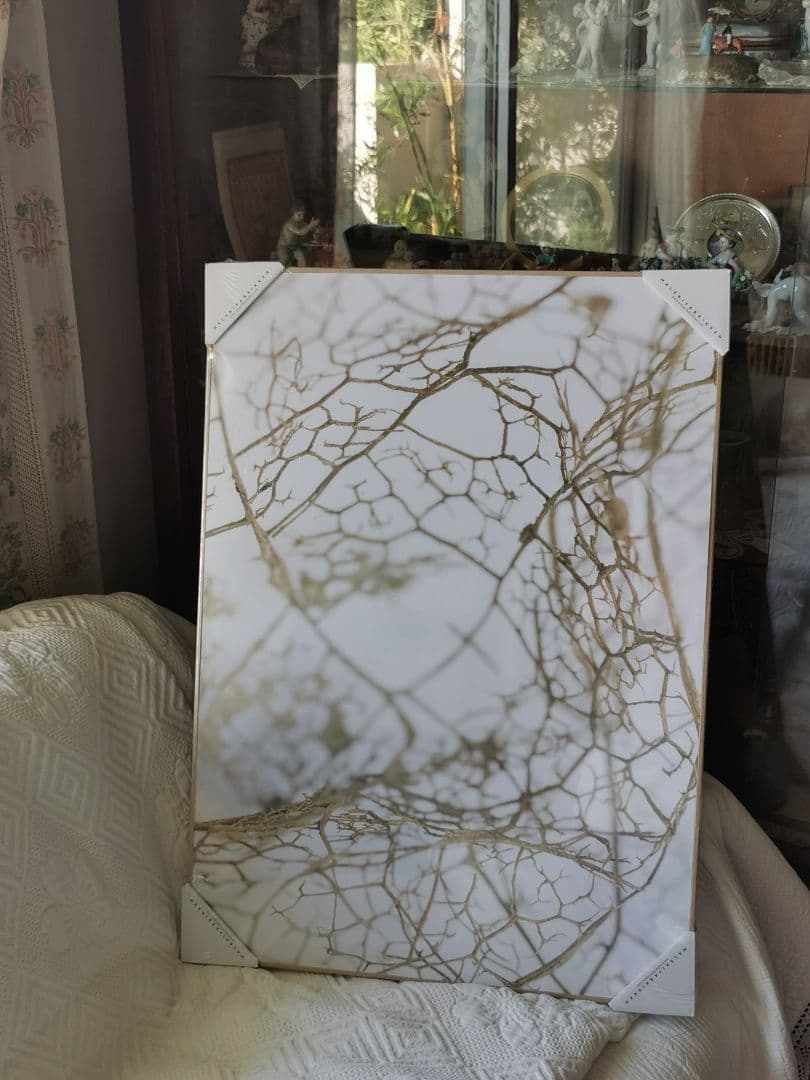 未開封デンマーク アートパネル マレリファブリケン 白木オーク リーフスケルトン