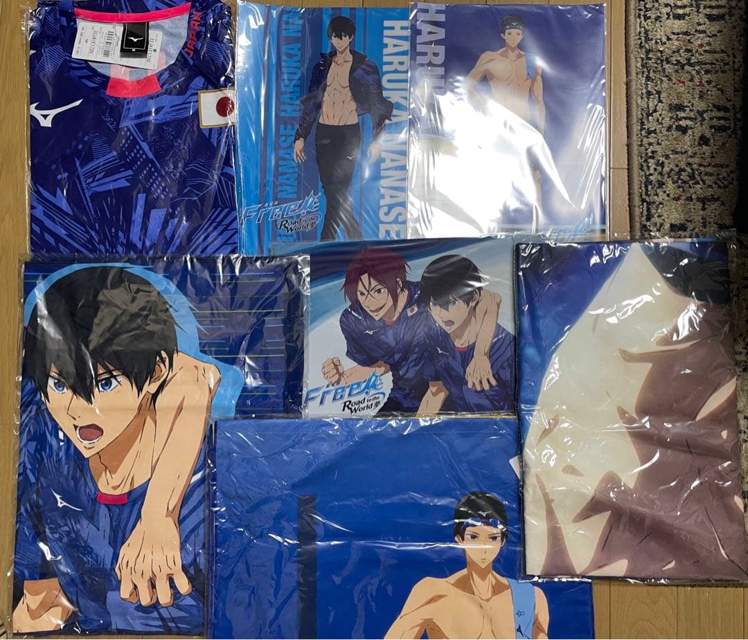 Free! Mizuno ミズノ　ファイバータオル　ユニフォーム　クリアファイル