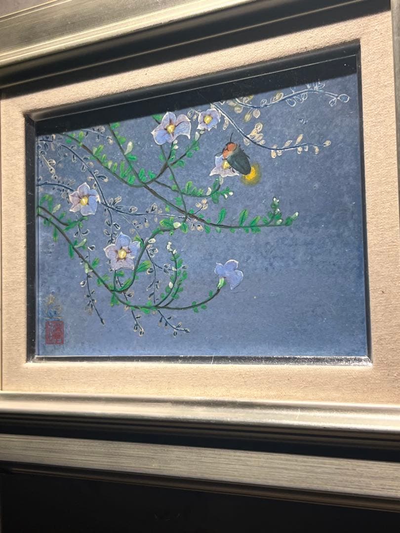 鈴木孝一【涼夏】肉筆日本画　正光画廊