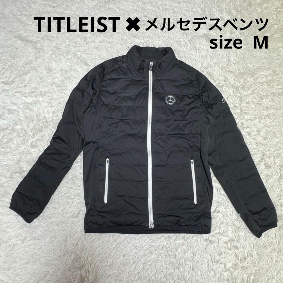 【タイトリスト】美品 中綿ジャケット ベンツ ブラック Mサイズ メンズ